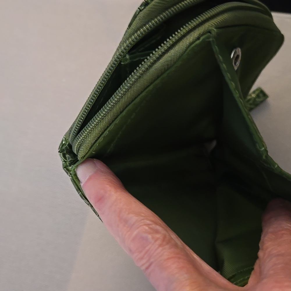 Orange Wallet with Zip Closure. Pink Wallet. Green.wallet - Picture 14 of 16